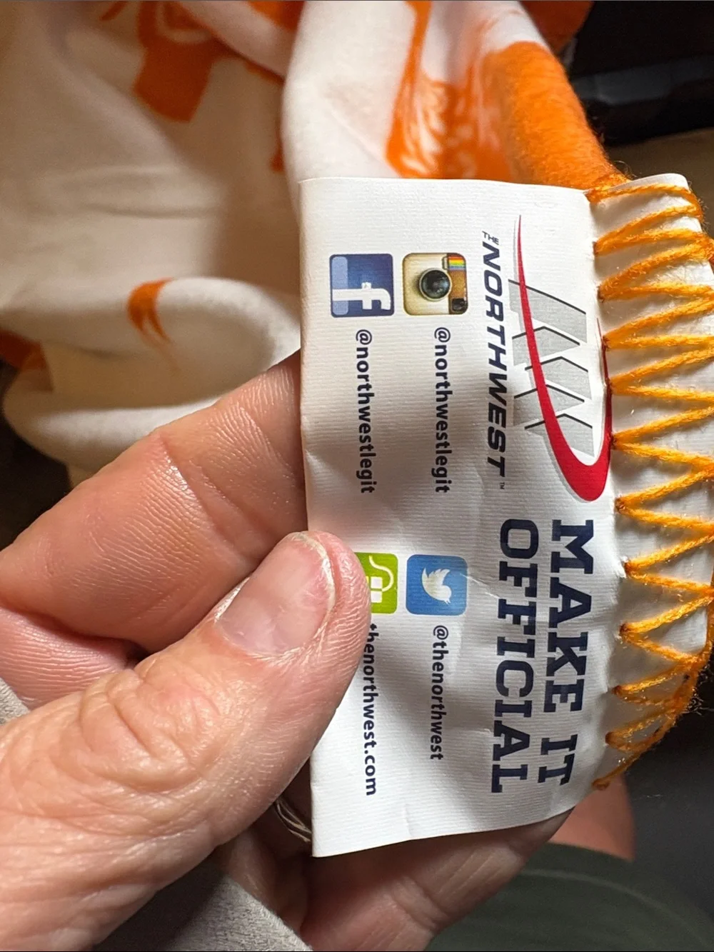 Tennesse Volunteers Orange and White Graphic Fleece Throw Blanket
